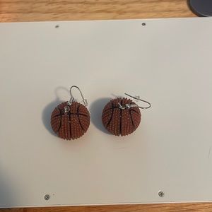 Basketball earrings Brand New Never Worn One Size